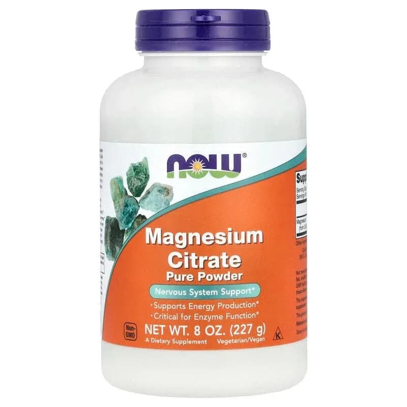 NOW Foods Magnesium Citrate Pure Powder, 8 oz (227 g)