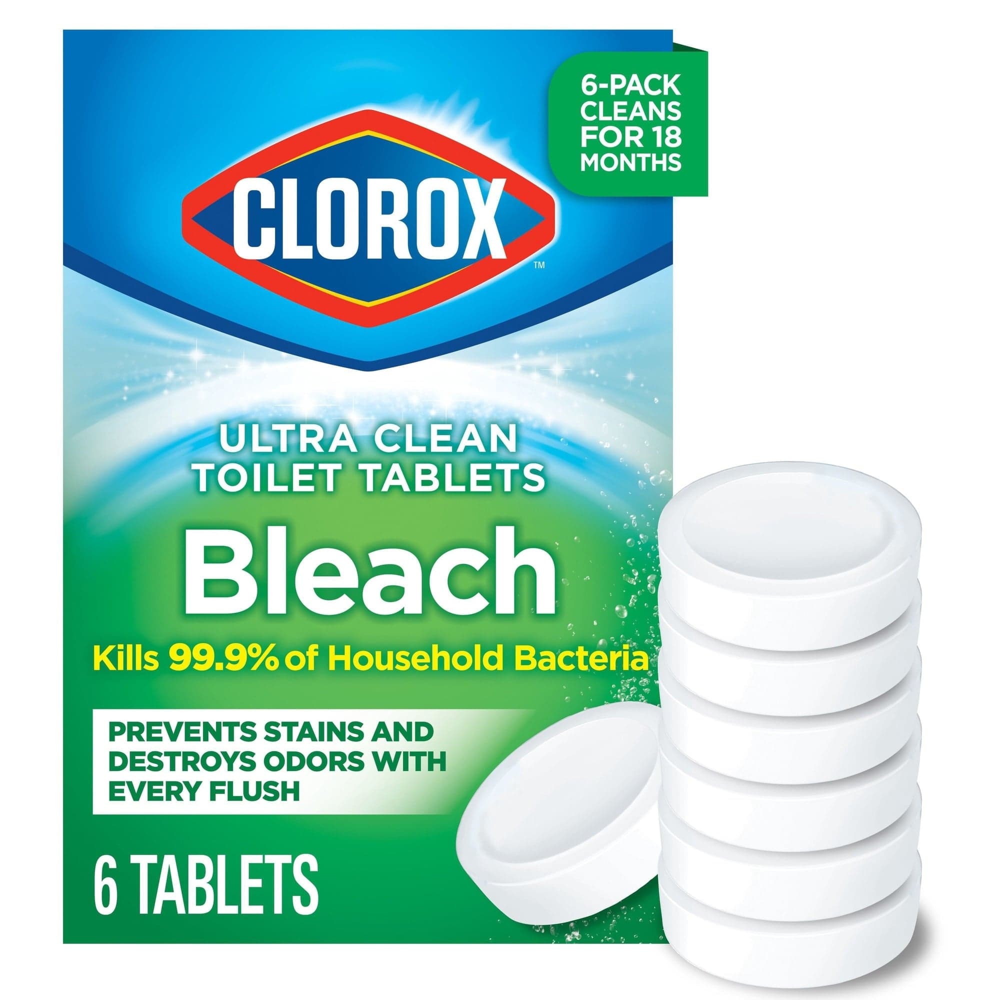 Clorox Ultra Clean Tablets Toilet Bowl Cleaner, 6 ct., 3.5 oz.