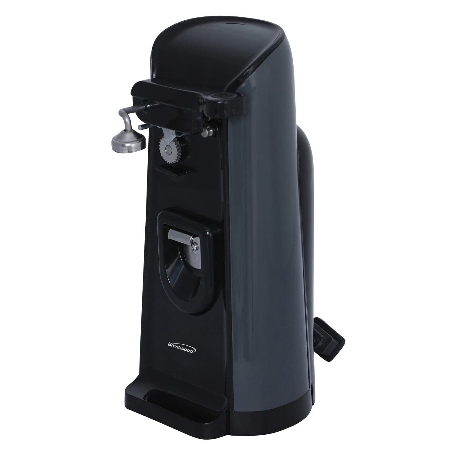 Brentwood Tall Electric Can Opener with Knife Sharpener & Bottle Opener, Black, J-30B