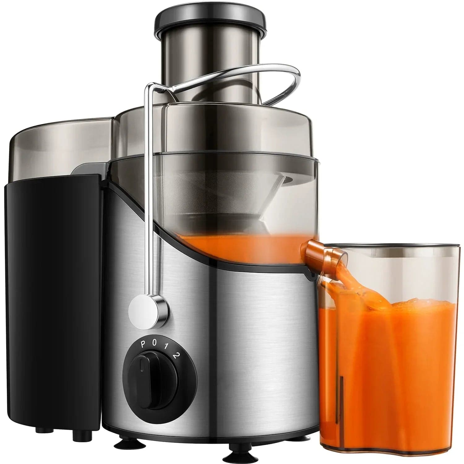 Juicer Extractor, Easy Clean, 3 Speeds Control, Stainless Steel, BPA Free