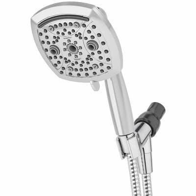 5" Contour 9 Spray WaterSense Hand Shower Bronze - Oxygenics: EPA Certified, Zinc & ABS Construction, 72" Hose
