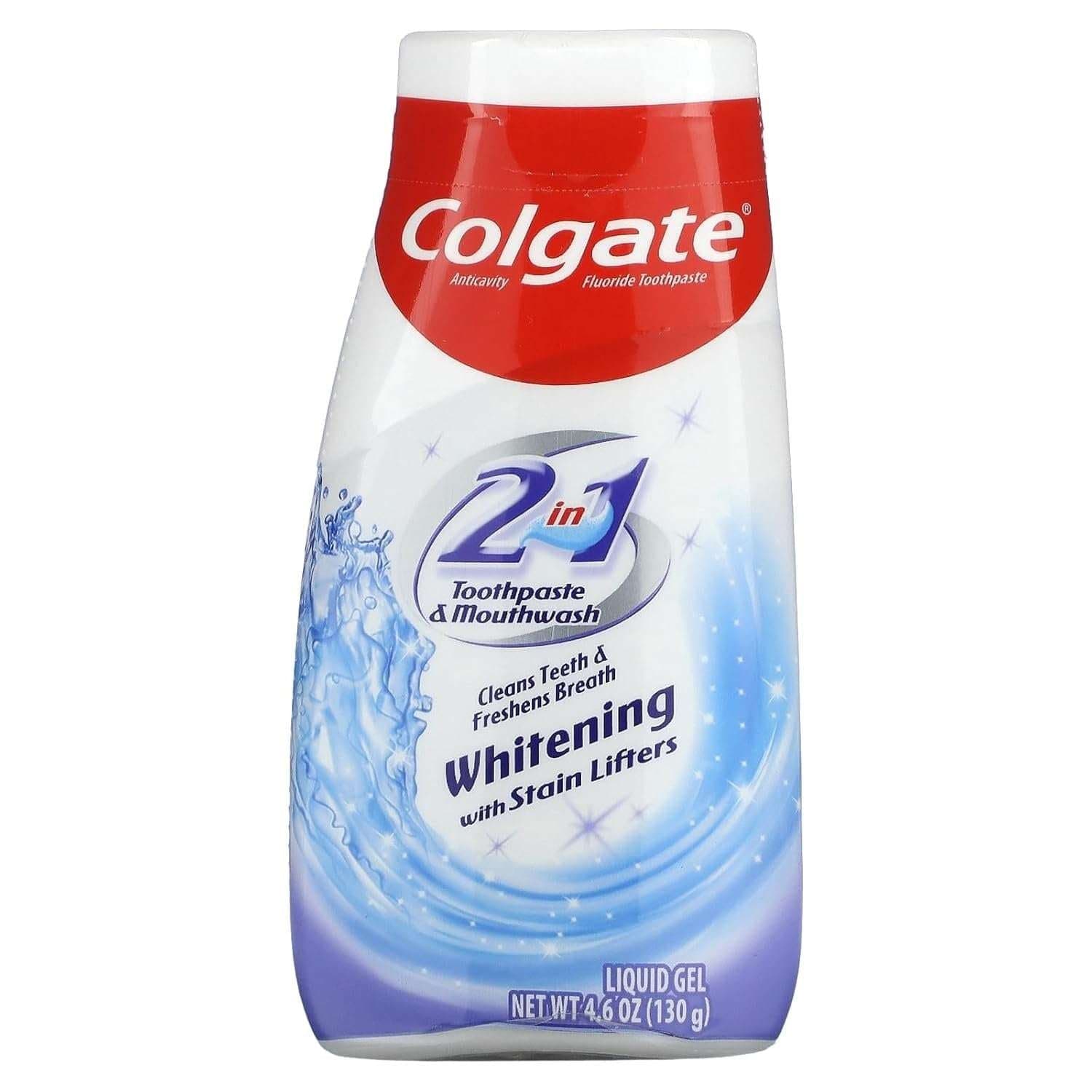 Colgate 2-in-1 Whitening with Stain Lifters Toothpaste, 4.6 oz (4 Pack)