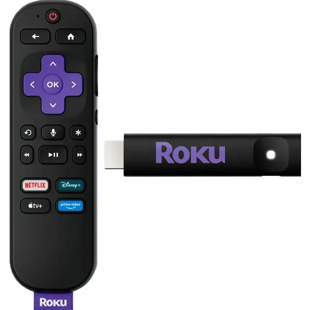 Roku Streaming Stick 2025 - HD Roku Streaming Device for TV with Voice Remote - Free & Live TV (3840R)