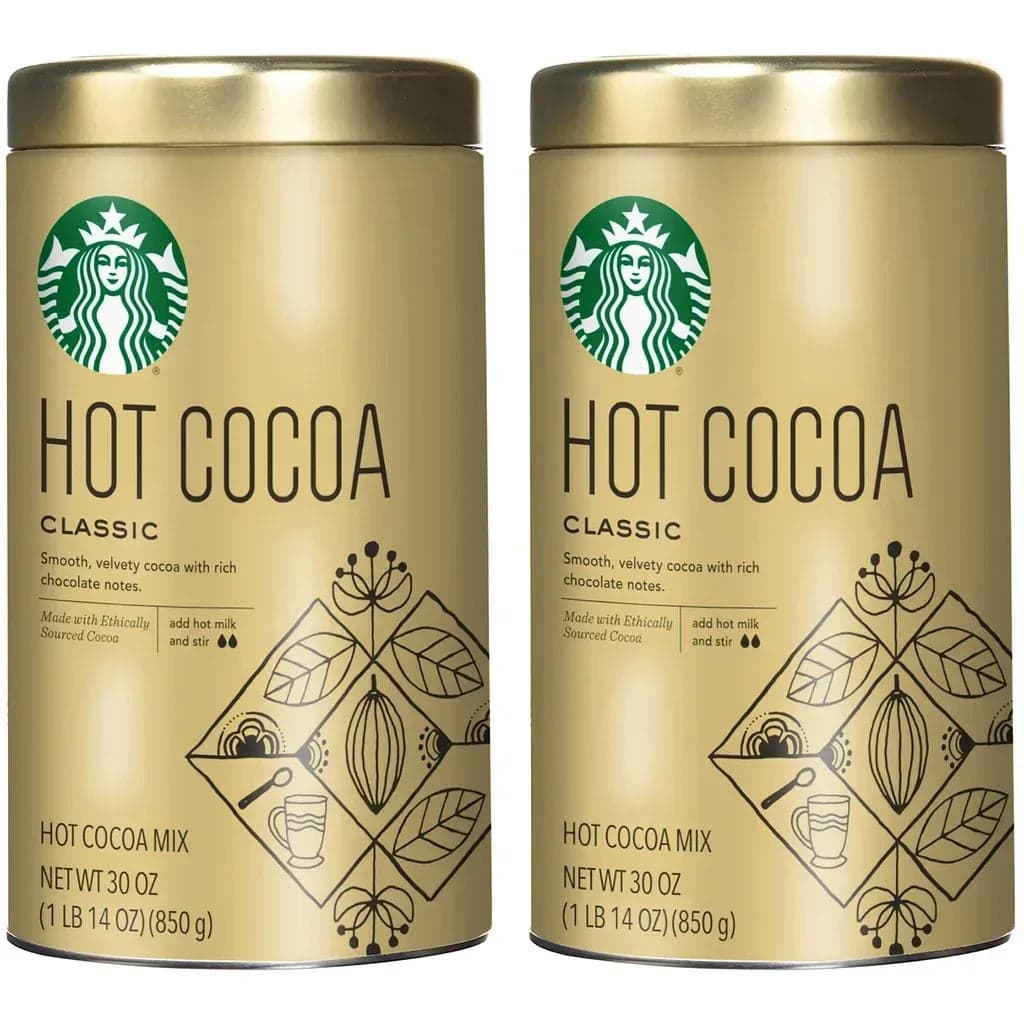 Starbucks Classic Hot Cocoa Mix, 30 oz, 2-pack