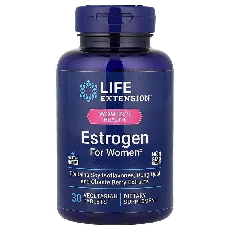 Life Extension Women's Health, Estrogen for Women, 30 Vegetarian Tablets
