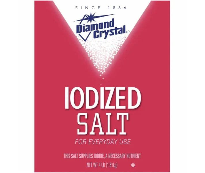 Diamond Crystal Iodized Salt, 4 Pound