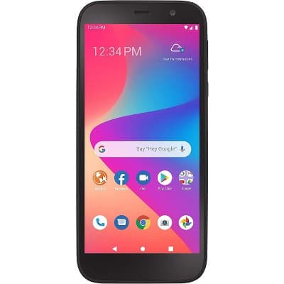 Simple Mobile BLU View 2 4G LTE Prepaid Smartphone, Locked to Simple Mobile, 5.5" HD Display, 32GB Storage, Android 10, SIM Included, Black