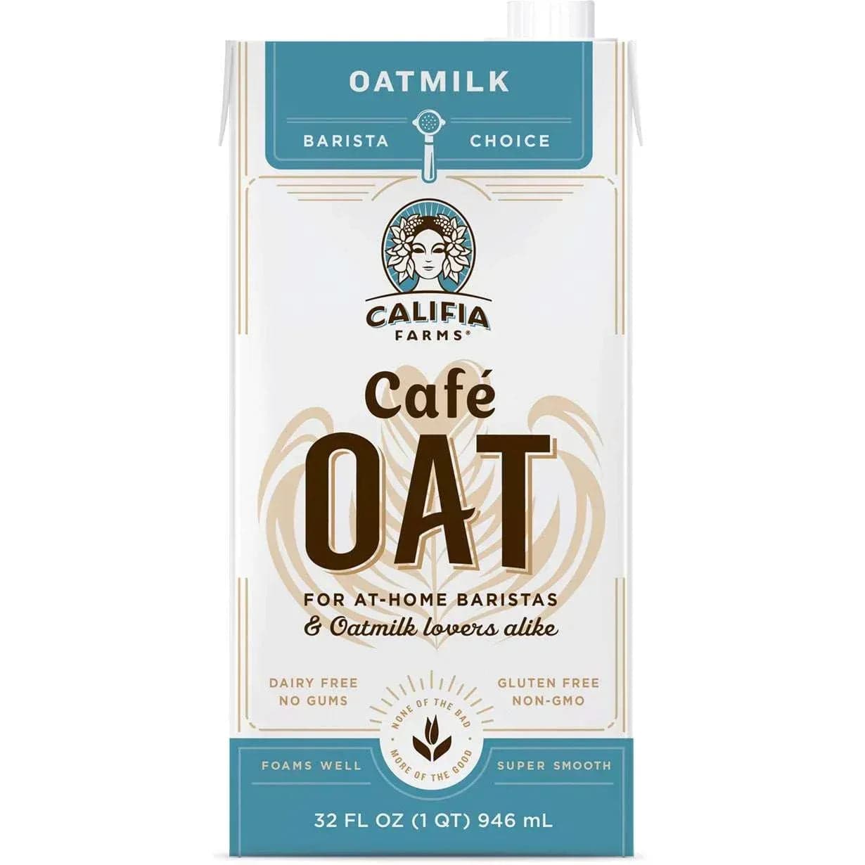 Califia Farms Cafe Oat Milk, 32 fl oz, 6-Count