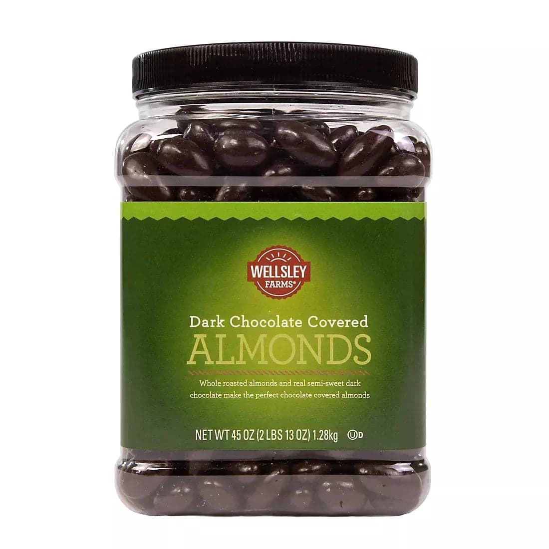 Wellsley Farms Dark Chocolate Covered Almonds, 45 oz.