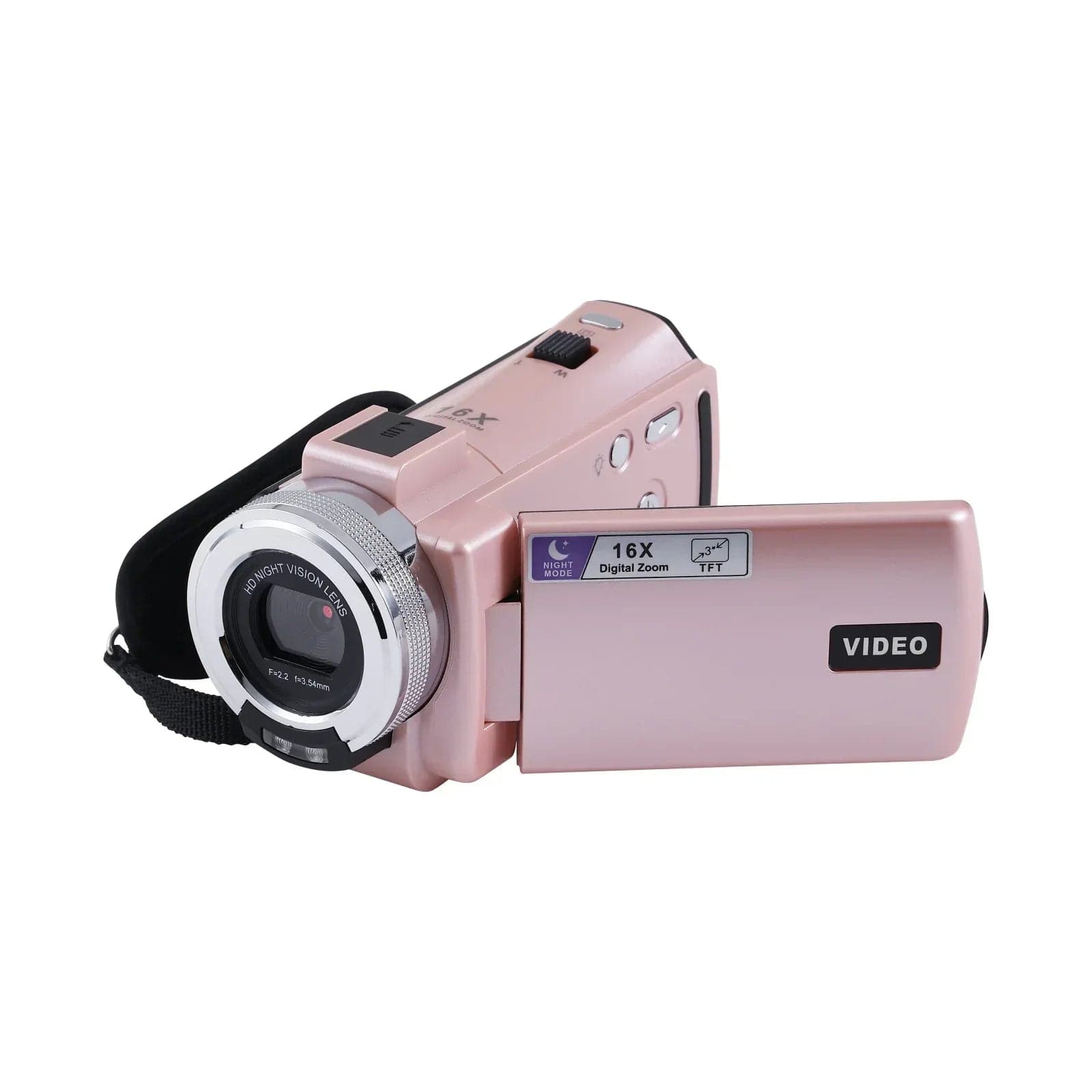 Vivitar PopCam Digital Camcorder, 48MP, Full HD 1080p Video Camera with 3" Flip Screen, 16x Digital Zoom, Built-in Microphone