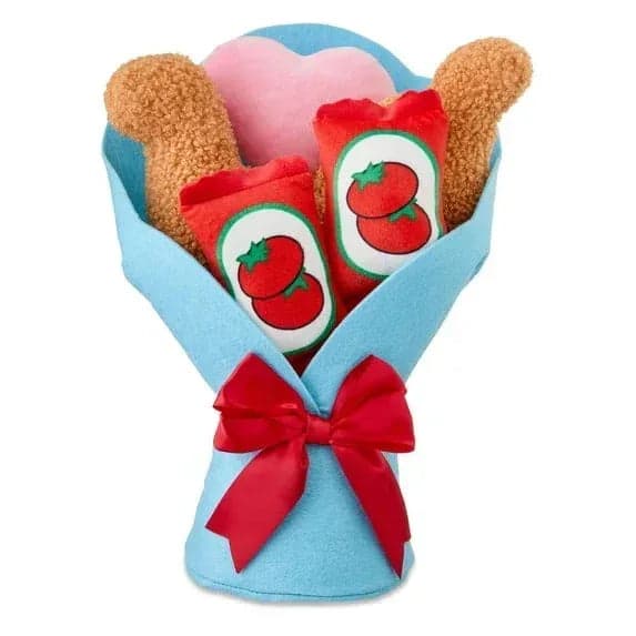 Way To Celebrate Medium Dino Nuggets Bouquet Plush, Blue, 14 in, Valentine's Day