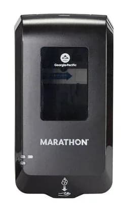 Marathon Automated Soap Dispenser, Black, 6.5"W x 4"D x 11.7"H