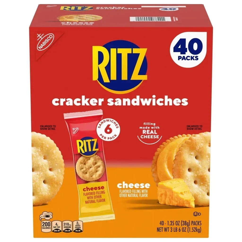 RITZ Cheese Cracker Sandwiches, 40-Count