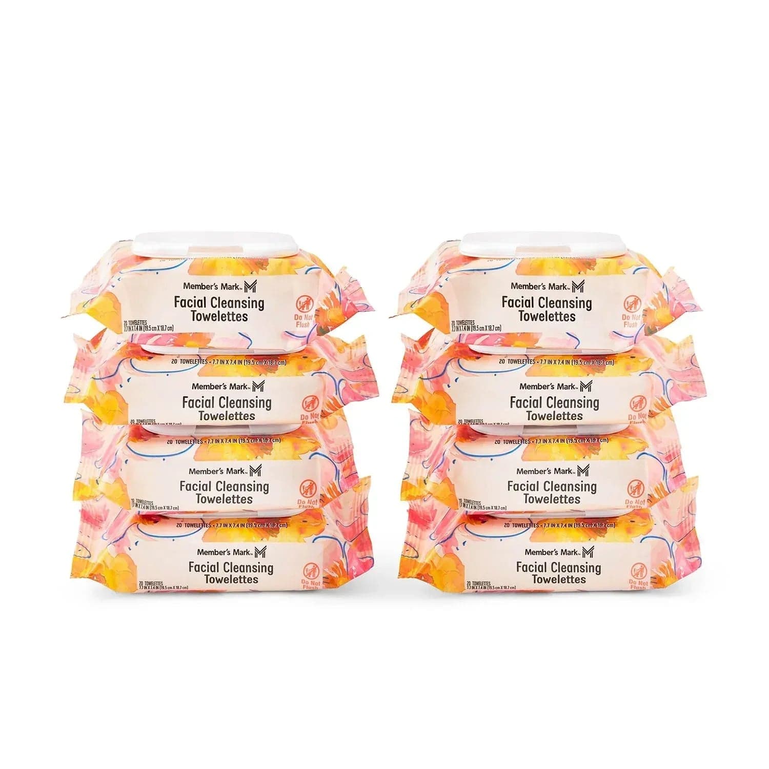 Member's Mark Facial Cleansing Towelettes, 20 ct., 8 pk.