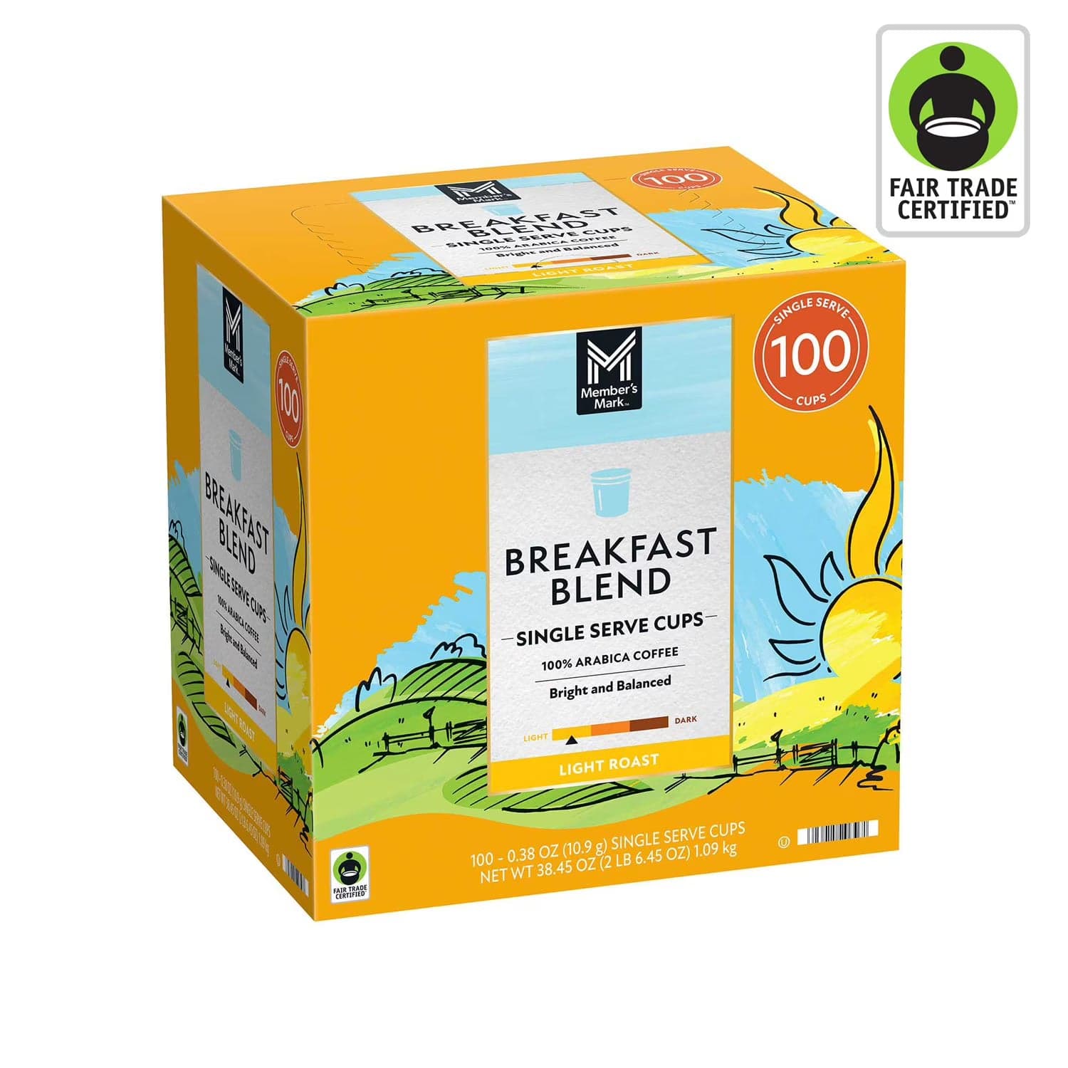 Member's Mark Single Serve Coffee Cups, Breakfast Blend (100 ct.)