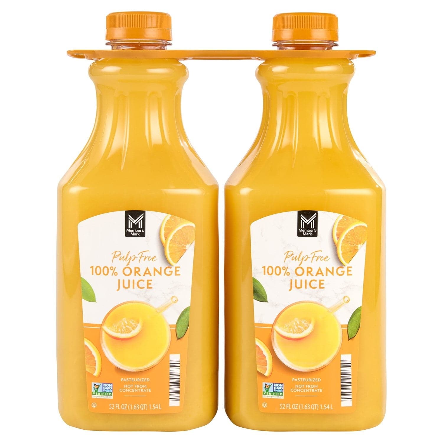 Member's Mark Pulp-Free 100% Orange Juice, 52 fl. oz., 2 pk.