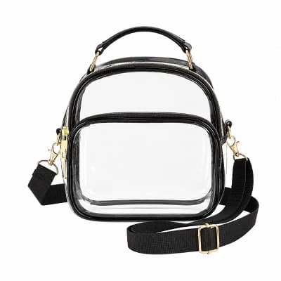 Alilang Clear Crossbody Bag with Phone Pocket and Adjustable Strap