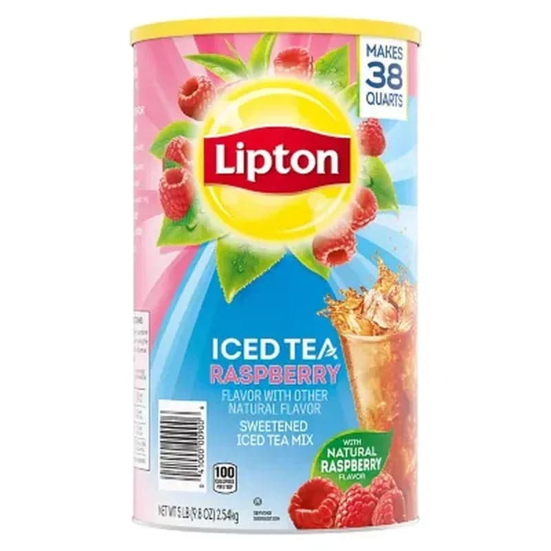Lipton Sweetened Iced Tea Mix, Raspberry (89.8 oz)