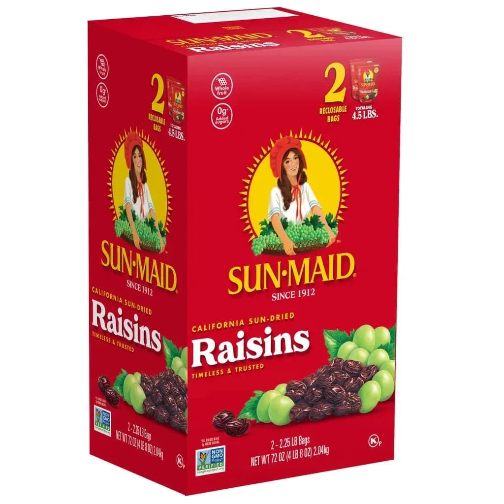 Sun-Maid Raisins, 2.25 lbs, 2-Count