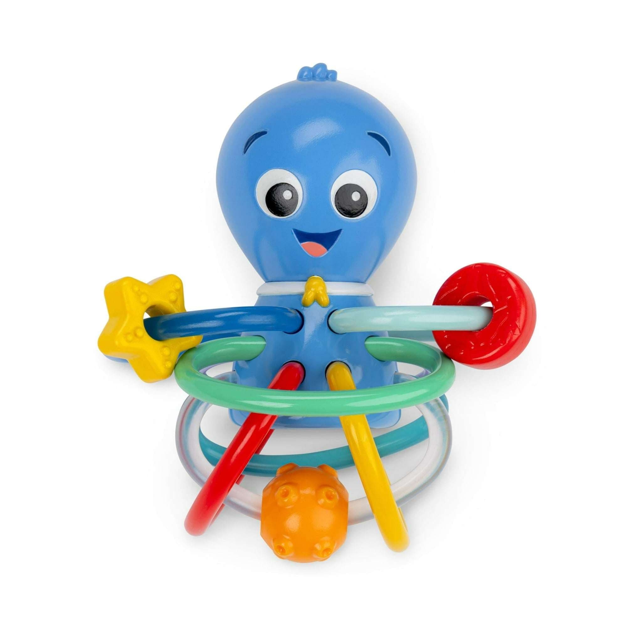 Baby Einstein Ocean Explorers Opus's Shake & Soothe Teether Toy & Rattle, Multicolor, Ages Infants 0+ Months