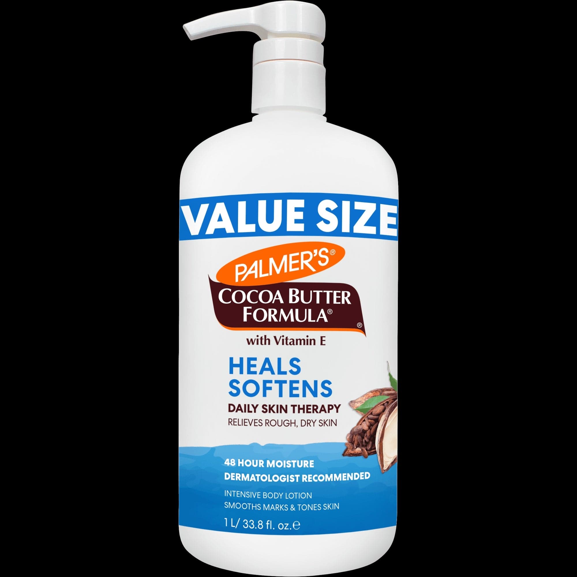 Palmer's Cocoa Butter Formula Daily Skin Therapy Body Lotion for Dry Skin, 33.8 fl oz