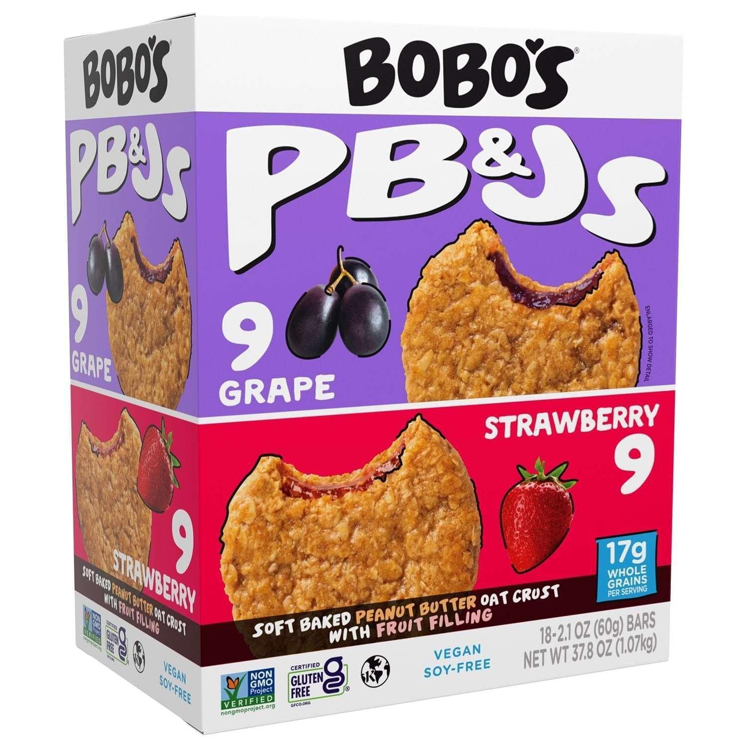 Bobo's PB&J Oat Snacks, Variety Pack, 18 pk