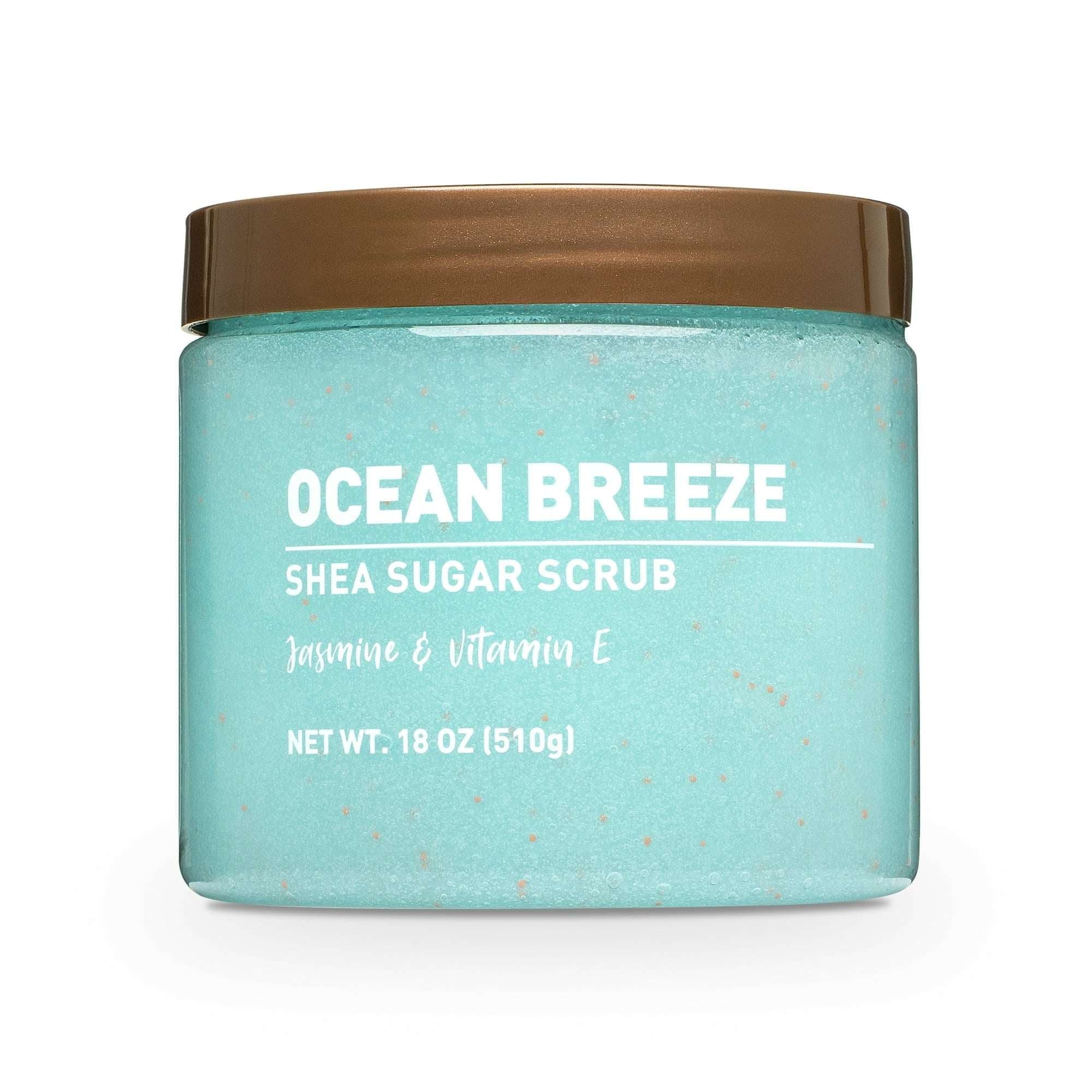 (3 Pack) Shea Sugar Scrub, Ocean Breeze, 18 oz