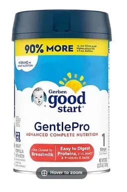 Gerber Good Start GentlePro Stage 1 Infant Formula, 38 oz.