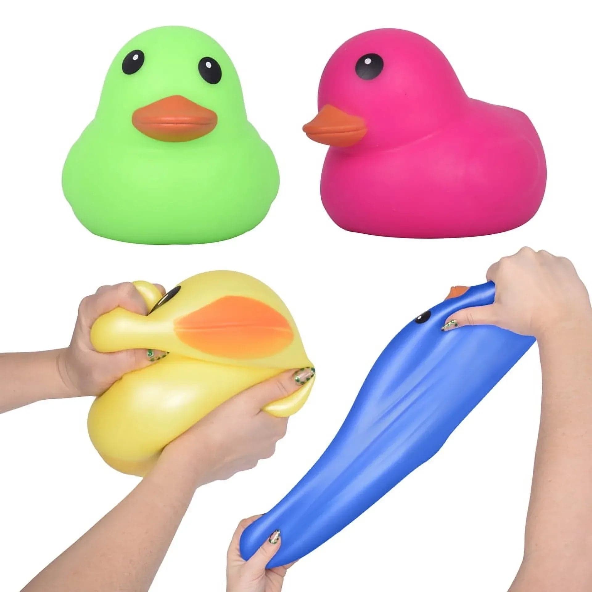 Toymendous Laffy Quacks Jumbo Squishy Ducks, 1 per Purchase, Ages 3+