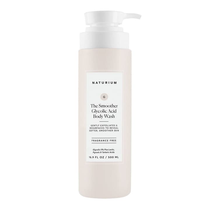Naturium The Smoother Glycolic Acid Exfoliating Body Wash, Soft Smoothing Cleanser, 16.9 fl oz