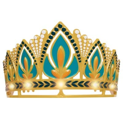 Disney Frozen 2 Anna Kids' Light-Up Halloween Costume Crown: Gold Plastic, Ages 3+