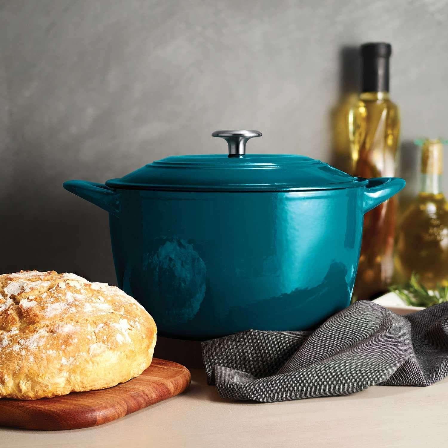 Tramontina Enameled Cast Iron 7-Quart Covered Round Dutch Oven (Assorted Colors)