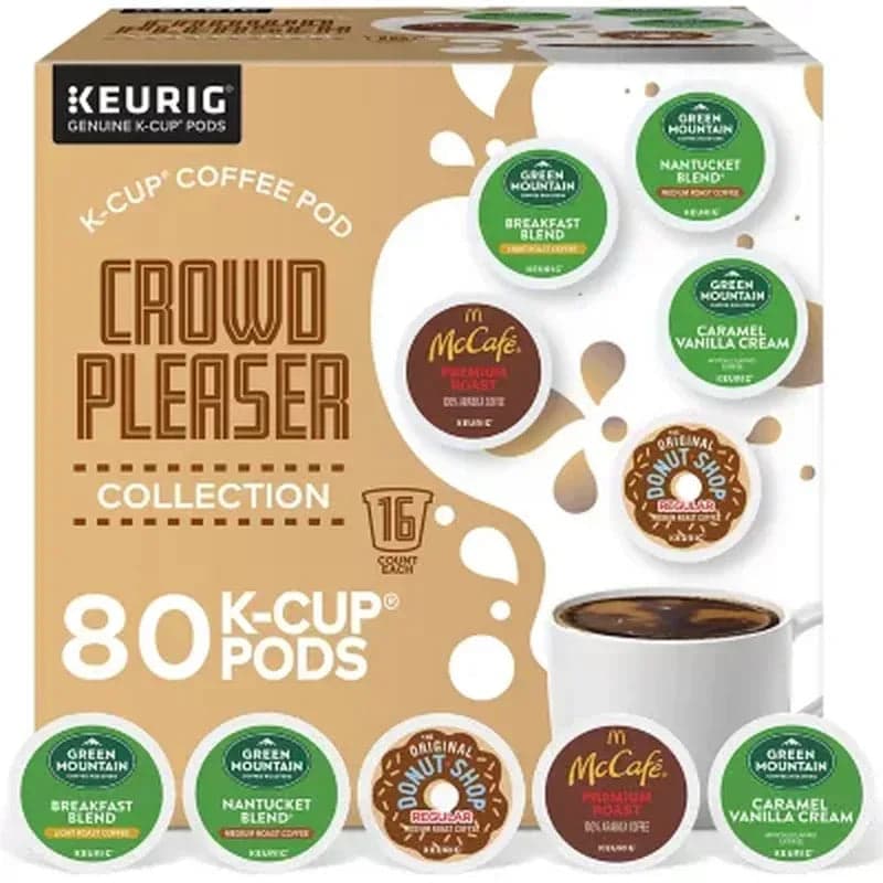 Keurig Crowd Pleaser Variety Pack K-Cup Coffee Pods (80 Ct.)