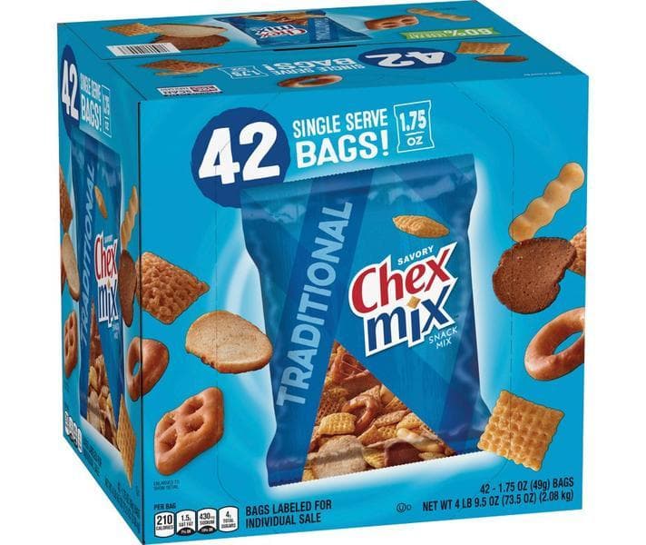 Chex Mix Traditional Savory Snack Mix, 1.75 oz., 42 pk.