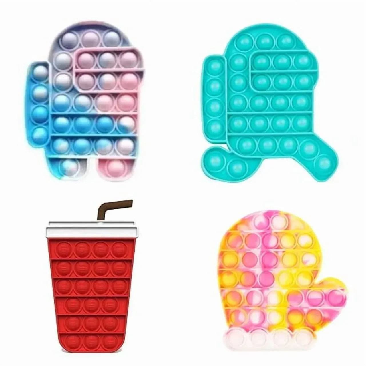Zen Laboratory Pop It Fidget Toys Sensory Set (50 Pack)