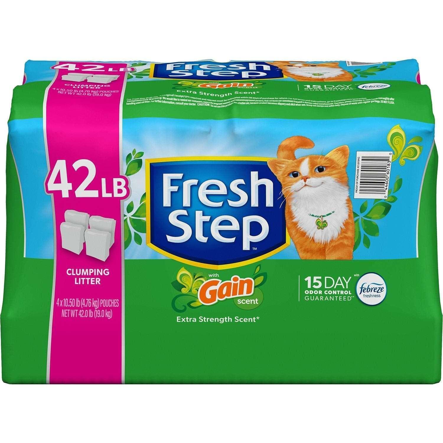 Fresh Step Clumping Litter With Febreze Freshness Gain Original Scent, 42 lbs.