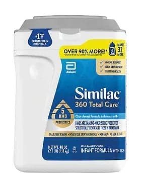 Similac 360 Total Care Infant Formula Powder, 40 oz