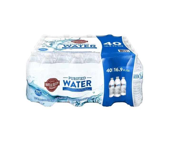 Pack of 2 Wellsley Farms Water, 16.9 fl oz (40-pk)