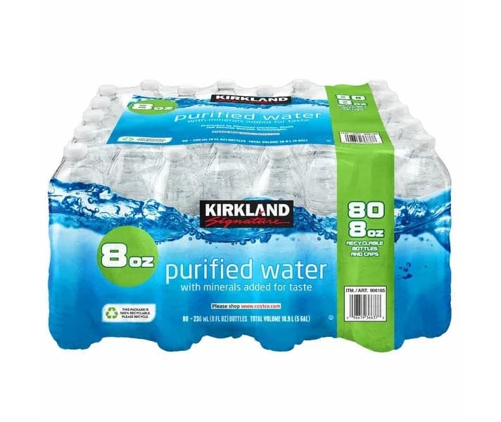 Kirkland Signature Premium Drinking Water, 8 fl oz, 80-Pack