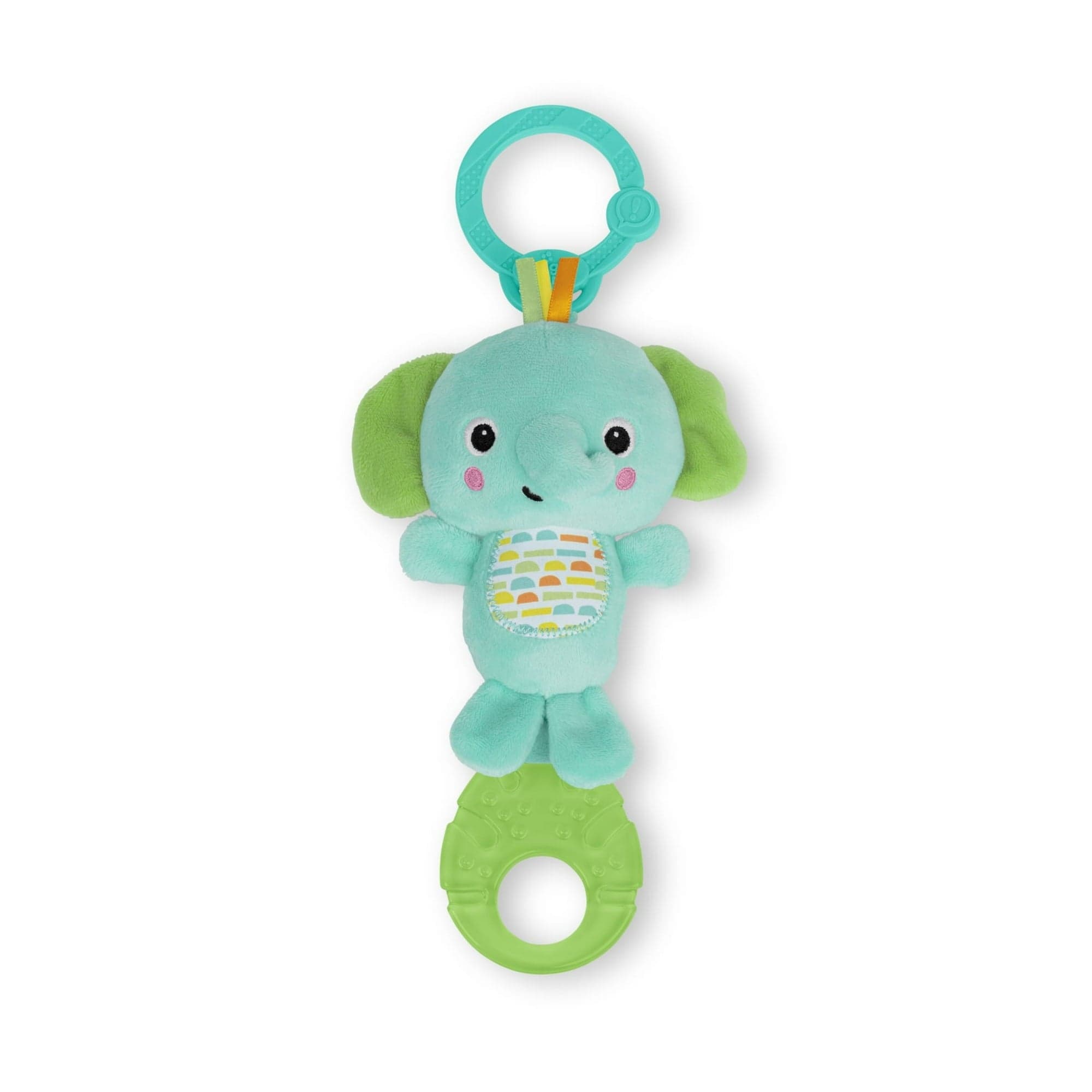 Tug Tunes On-the-Go Clip-On Toy, Elephant, Unisex, Newborn and Up