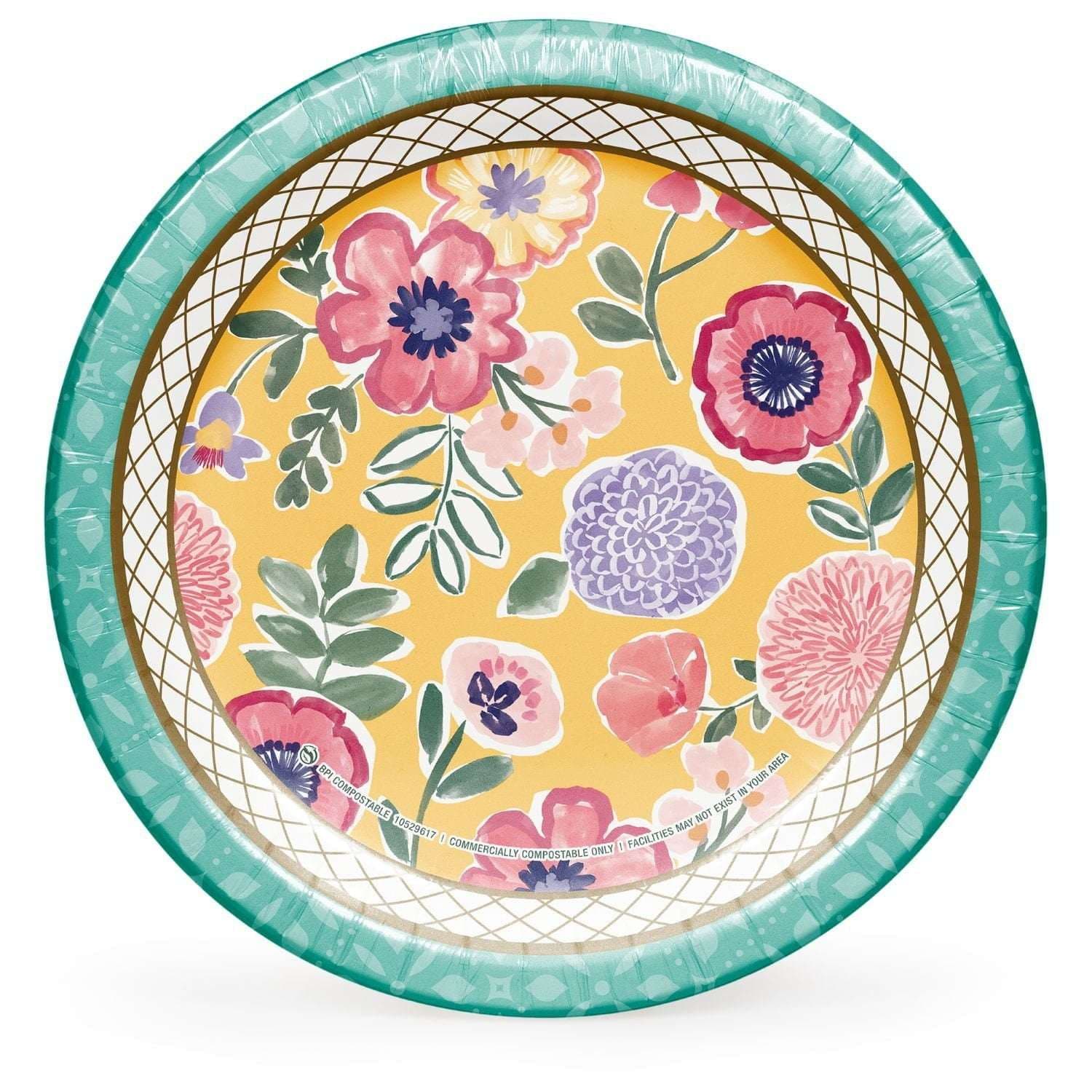 Member's Mark Fancy Florals Spring Paper Plates, 10 inch, 85 ct