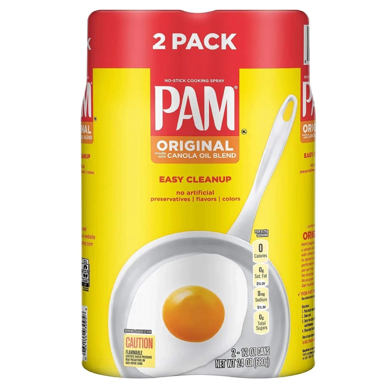 PAM Original Cooking Spray, 12 oz, 2 pk