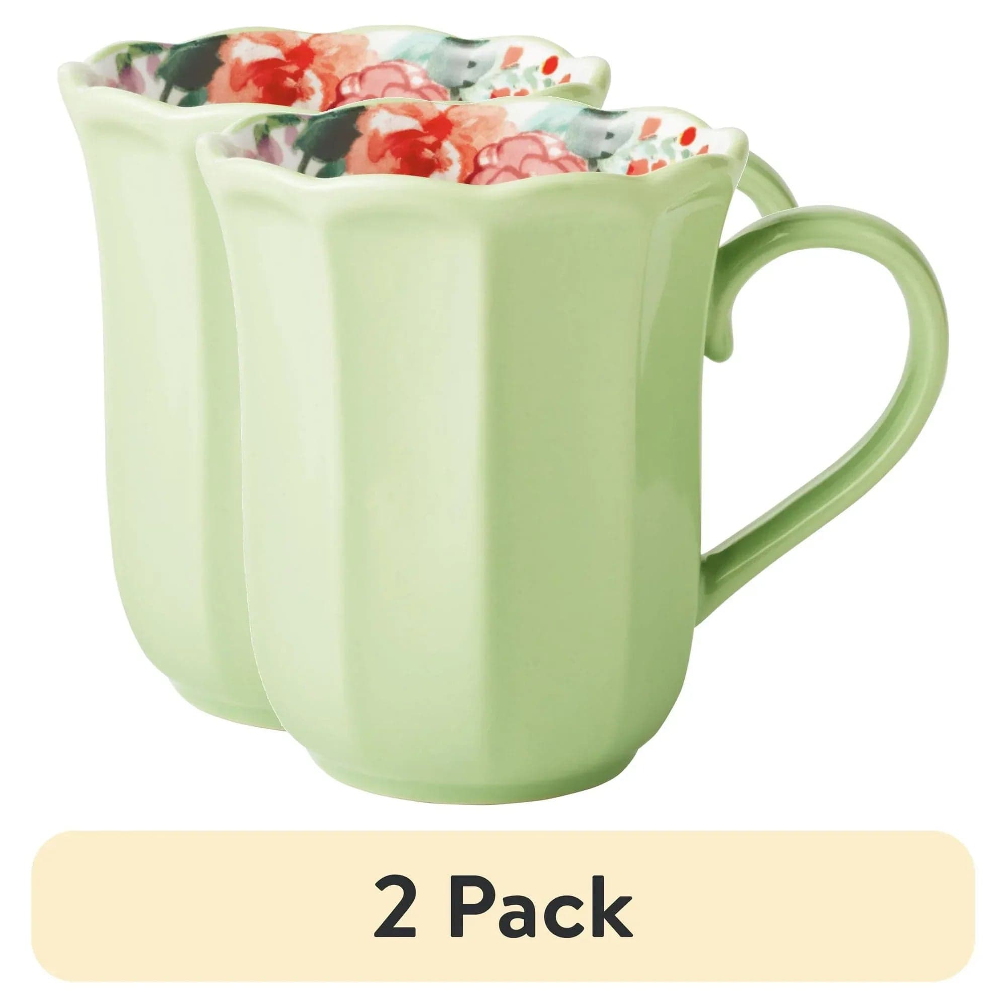 The Pioneer Woman Painted Meadows Mug, 15 oz (2-Pack)