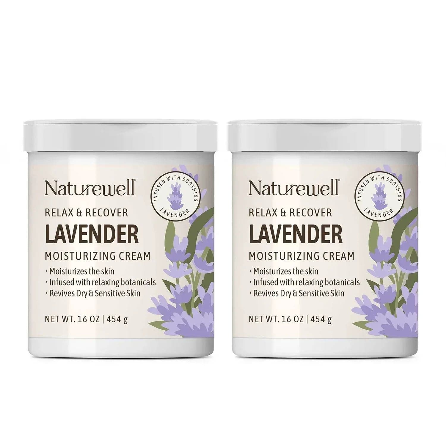 NatureWell Lavender Moisturizing Cream, 16 oz., 2 pk.