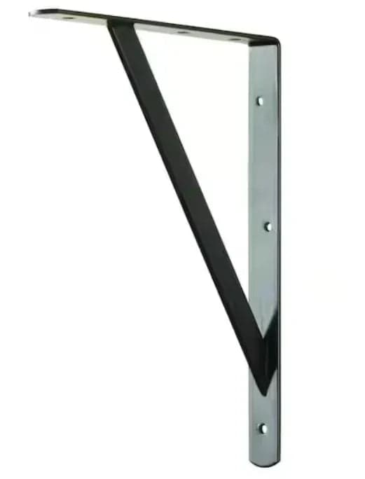 Hyper Tough 8 inch x 12 inch Heavy Duty Bracket, Black