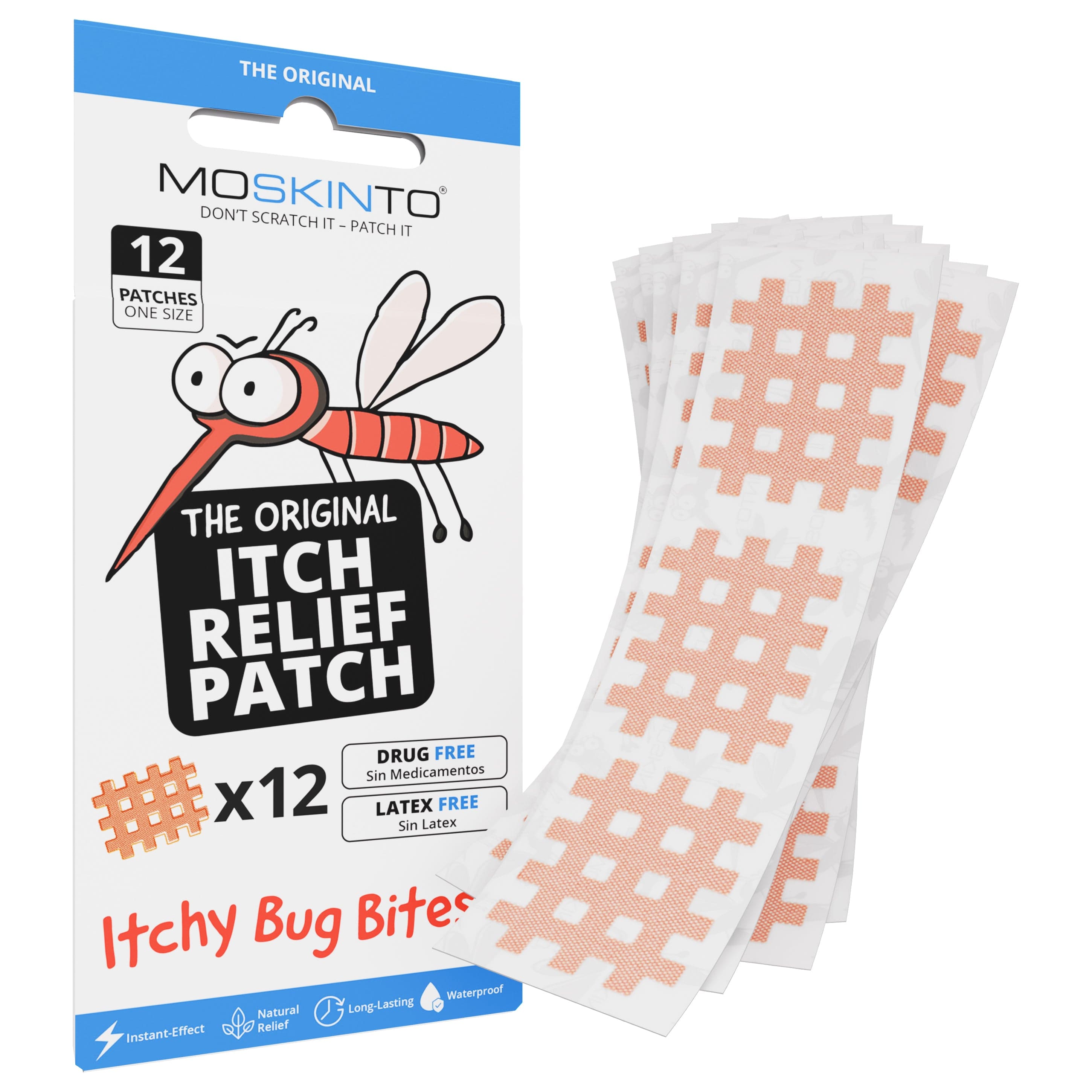 MOSKINTO The Original Mosquito Itch Relief Patch, 12 Count