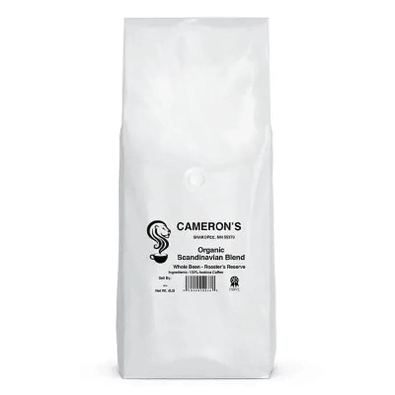 Cameron's Organic Whole Bean Coffee, Scandinavian Blend, 64 oz.