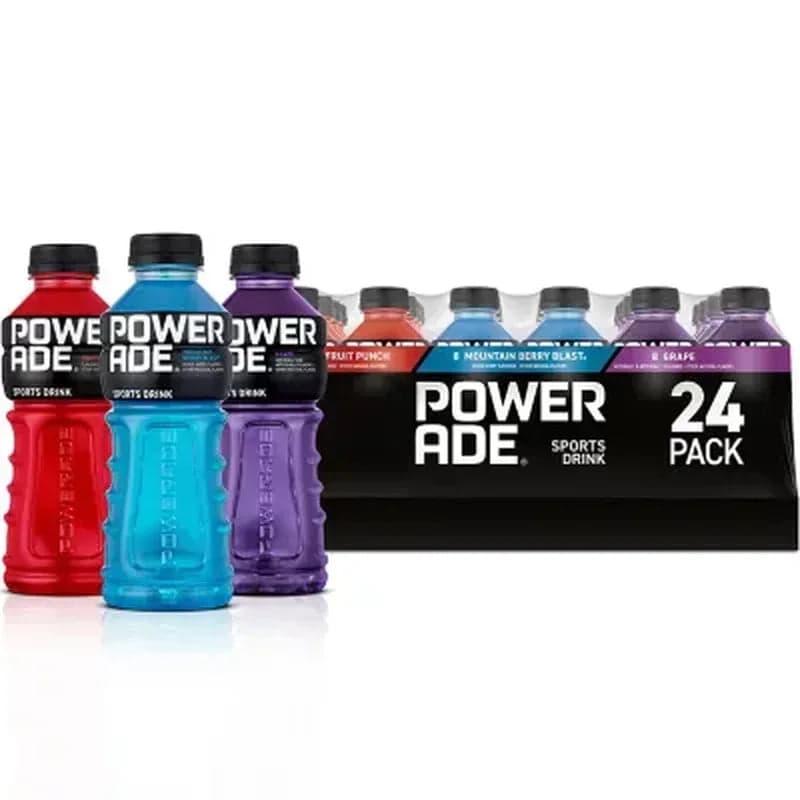 Powerade Sports Drink Variety Pack (20 fl oz, 24 pk)
