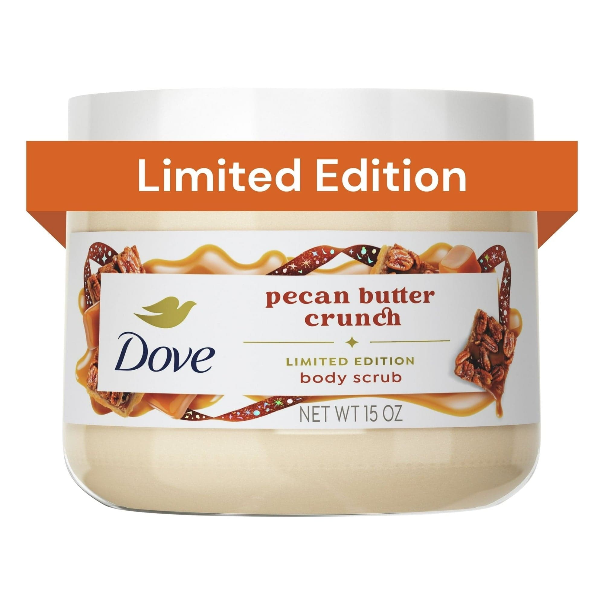 Dove Limited Edition Holiday Treats Body Scrub, Pecan Buttercrunch, 15 oz (2 Pack)
