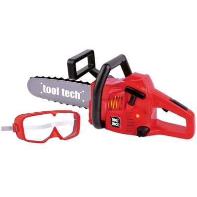 Red Box: Tool Tech: Toy Powerized Chain Saw & Goggles - Lights & Sounds, Kids 3+